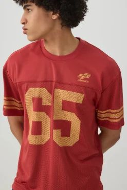 Crew Neck Mesh Sport Top