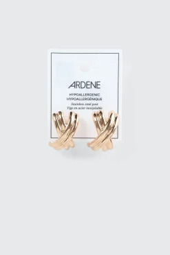 Criss Cross Vintage Hoop Earrings