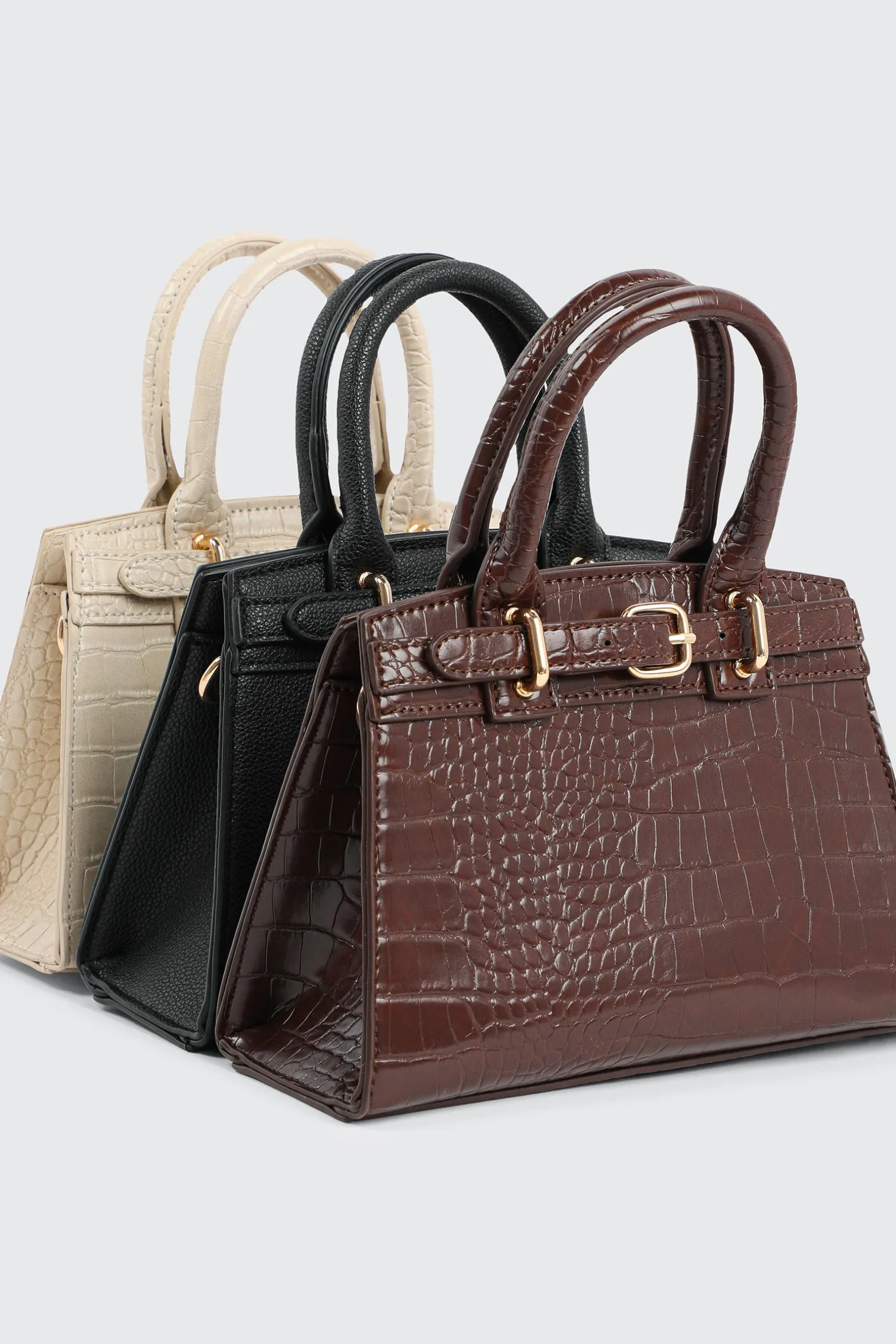 Croc Embossed Tote