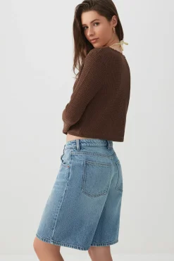 Crochet Knit Tie Front Cardigan