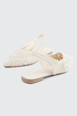 Crochet Slingback Flats