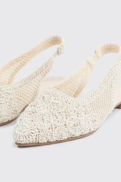 Crochet Slingback Flats