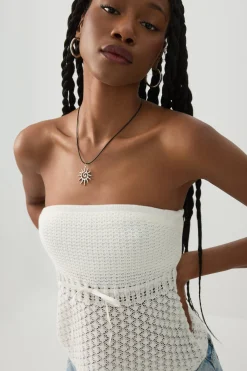 Crochet Tube Top with Built-In Bra