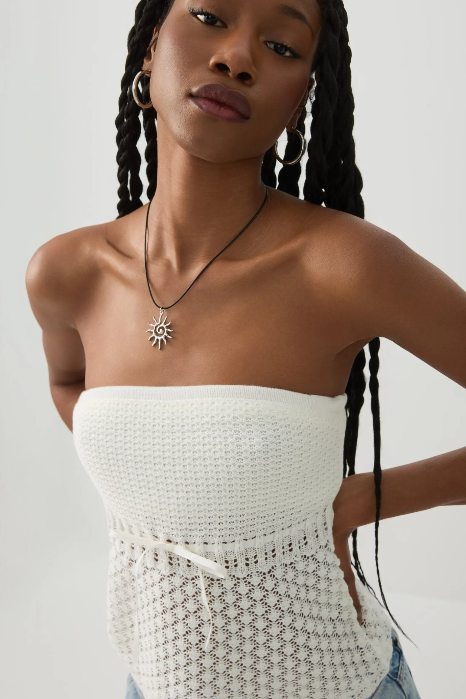 Crochet Tube Top with Built-In Bra
