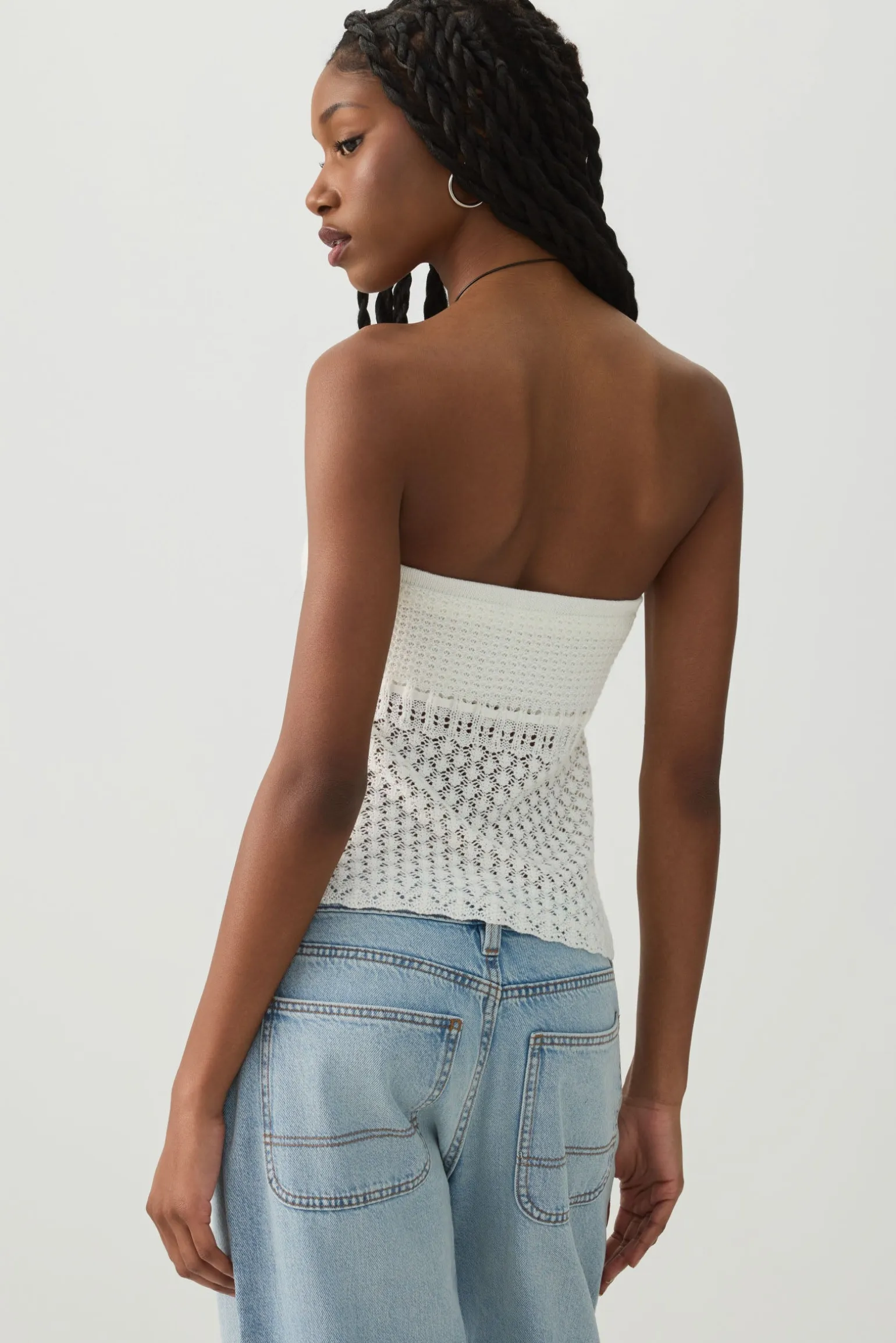 Crochet Tube Top with Built-In Bra