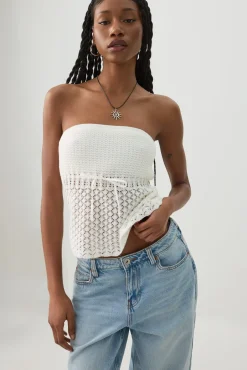 Crochet Tube Top with Built-In Bra
