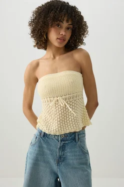 Crochet Tube Top with Built-In Bra