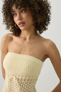 Crochet Tube Top with Built-In Bra