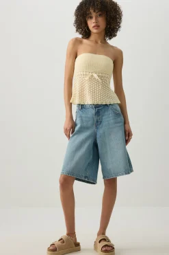 Crochet Tube Top with Built-In Bra