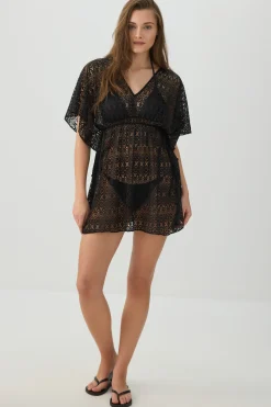 Crochet V-Neck Cover Up