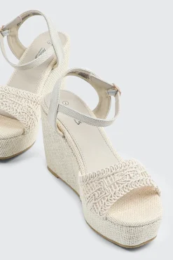 Crochet Wedge Sandals