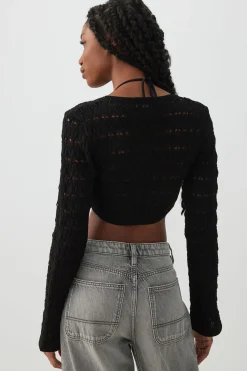 Crop Open Stitch Shrug
