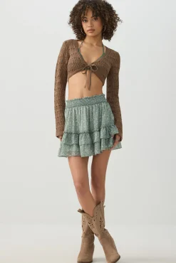 Crop Open Stitch Shrug