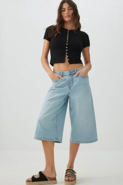Cropped Open Stitch Sweater