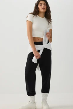 Crop Seamless Crew Neck T-Shirt