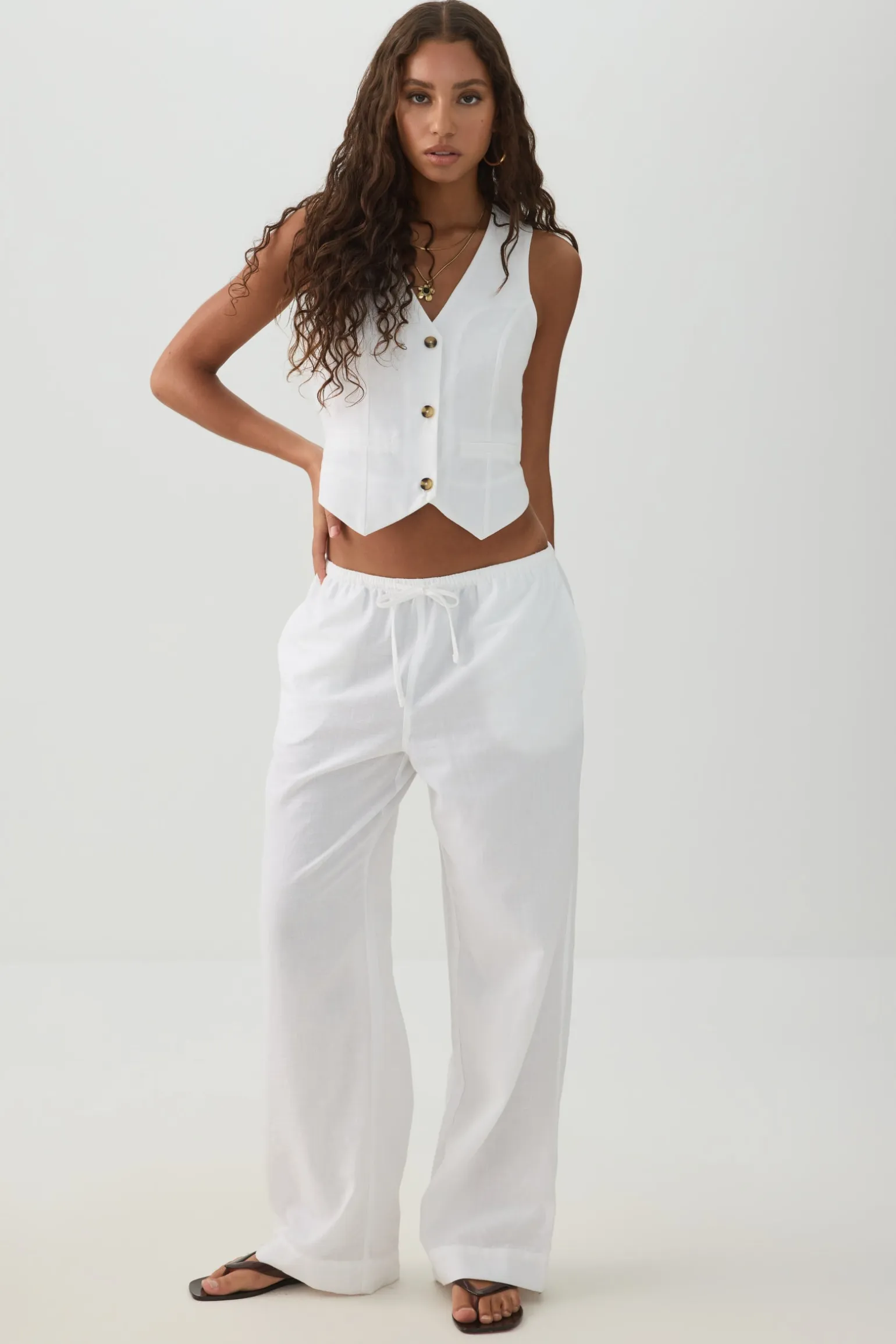 Crop Sleeveless Vest