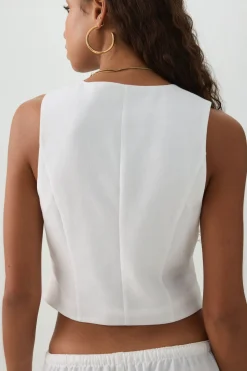 Crop Sleeveless Vest