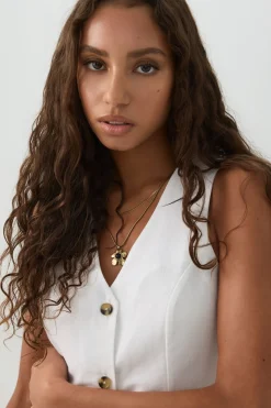 Crop Sleeveless Vest