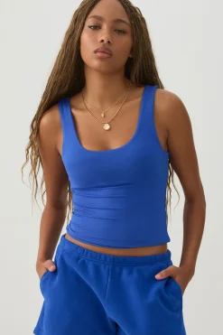 Crop Tank Top With Built In Bra