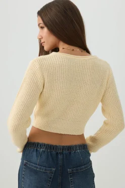 Crop V-Neck Cardigan