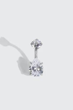 Cubic Zirconia Navel Piercing