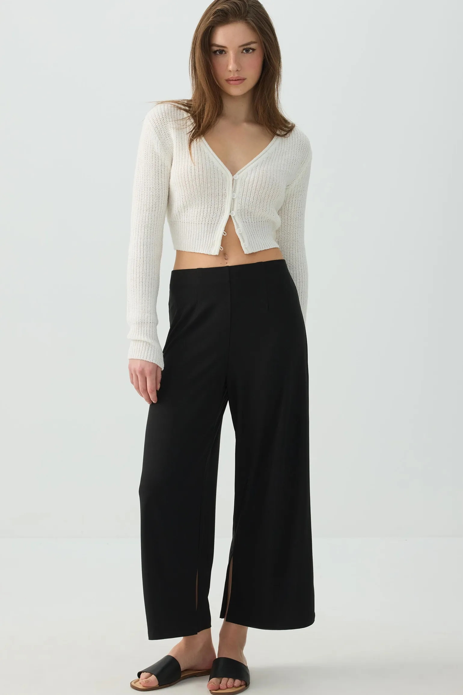 Culottes with Side Slits