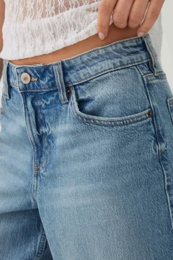 Denim Mid Rise Culottes