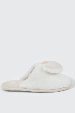 3D Heart Faux Fur Slippers