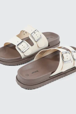 Double Band Slide Sandals