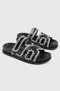 Double Band Slide Sandals