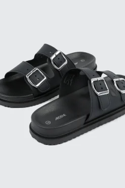 Double Band Slide Sandals