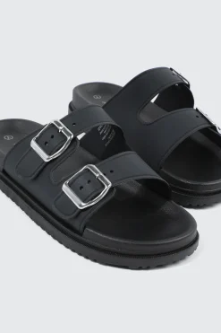 Double Band Slide Sandals