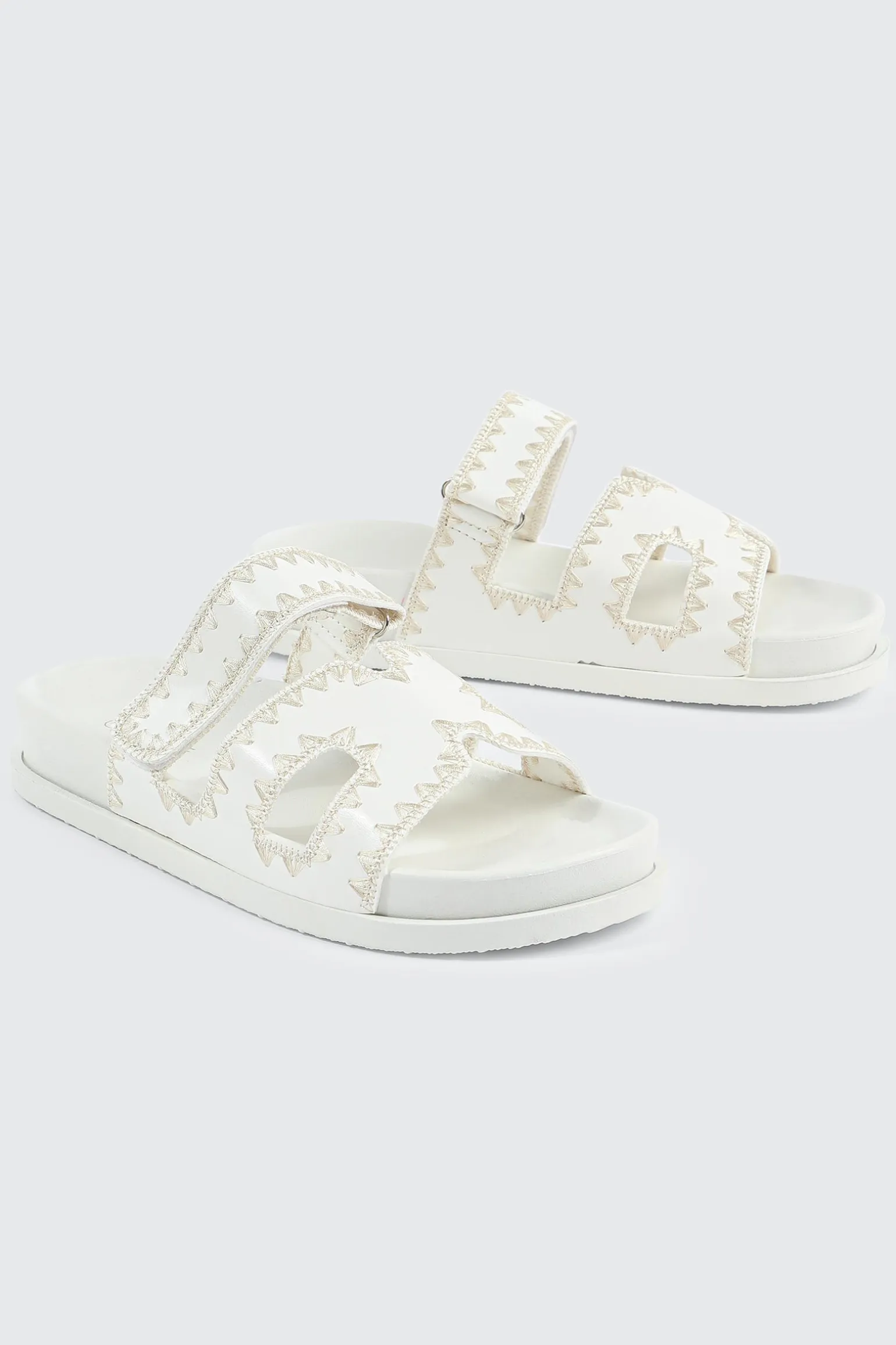 Double Band Slide Sandals