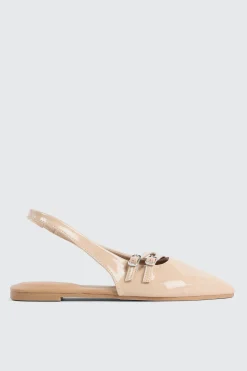 Double Buckle Slingback Flats