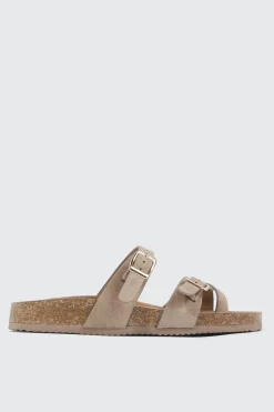 Double Buckle Toe Ring Sandals