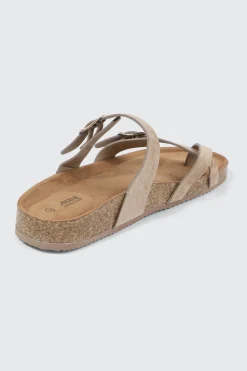 Double Buckle Toe Ring Sandals