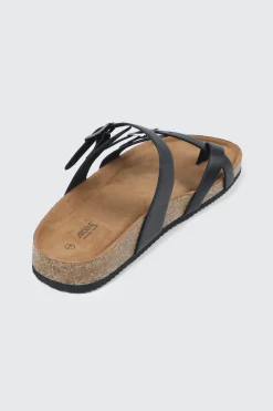 Double Buckle Toe Ring Sandals