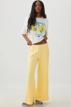 Drawstring Wide Leg Pants