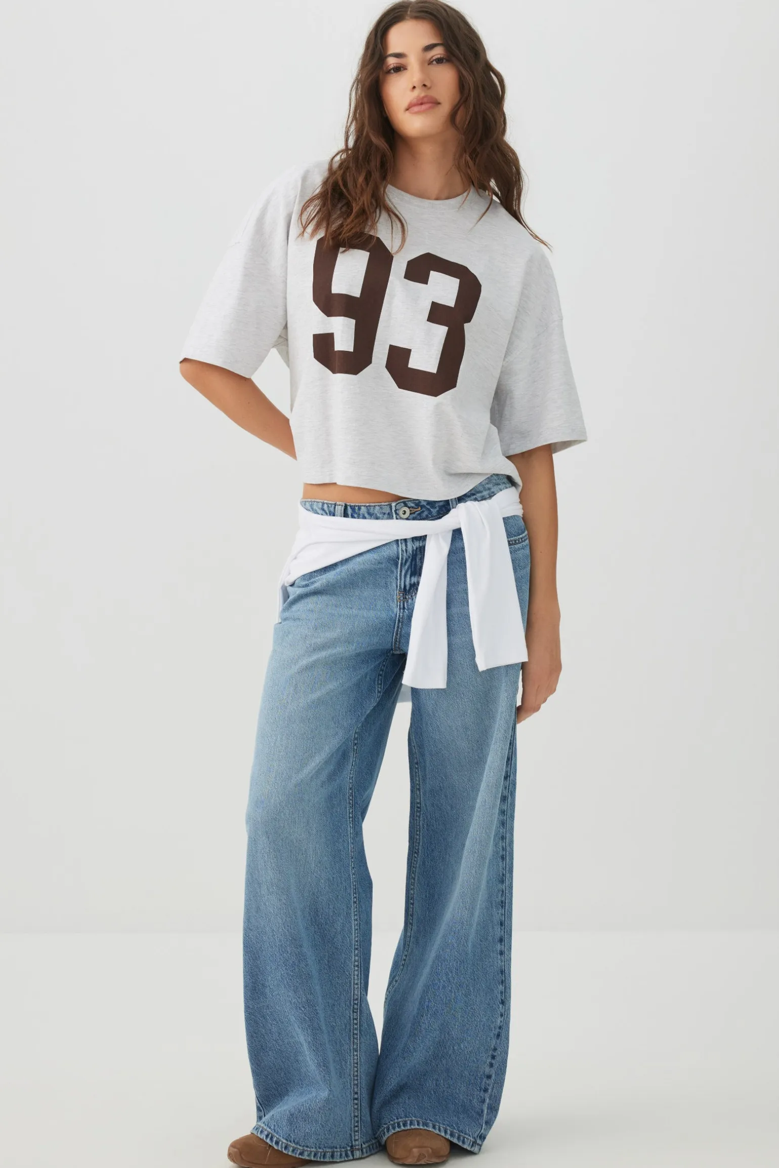 Dropped Shoulder Graphic T Shirt
