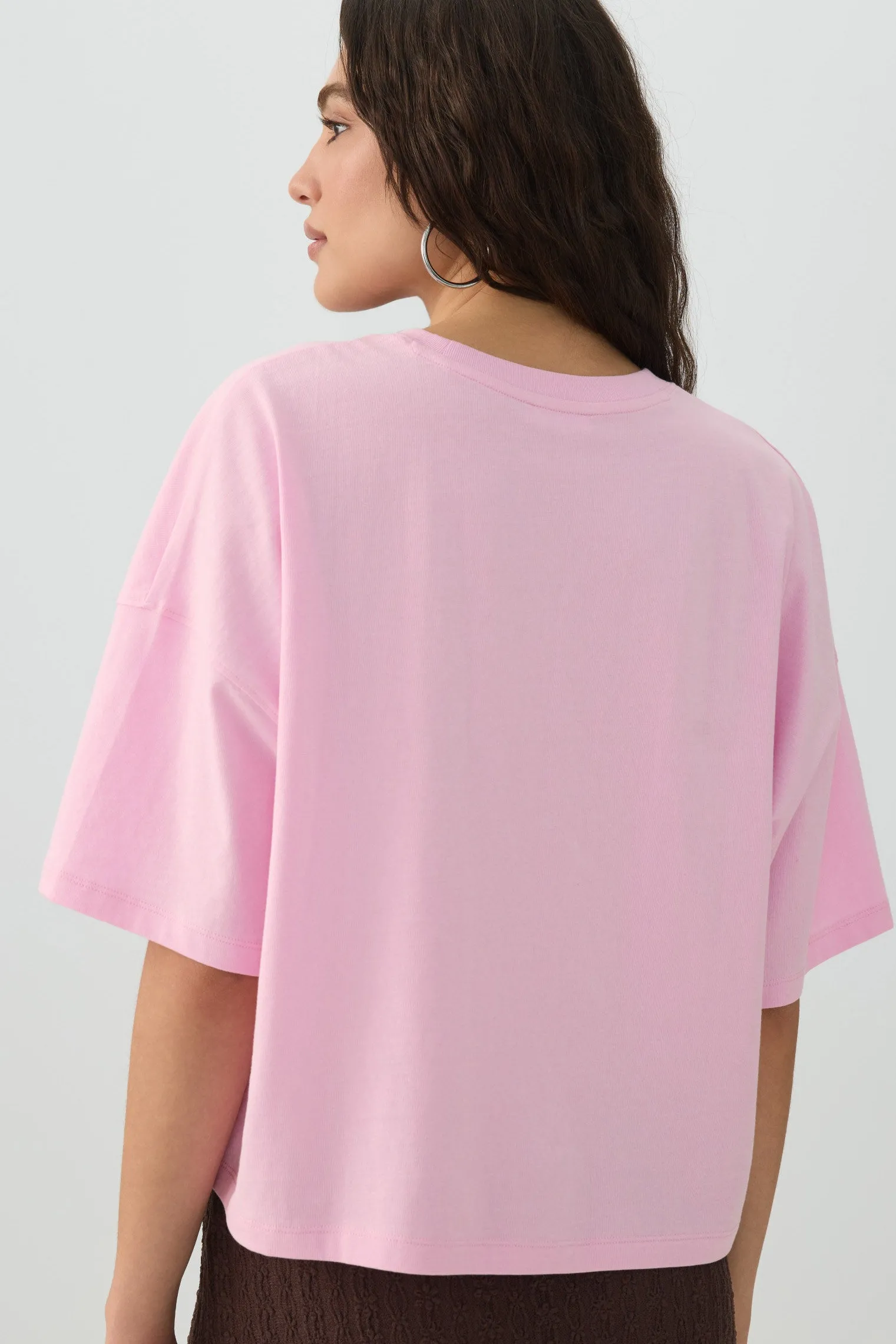 Dropped Shoulder Graphic T Shirt