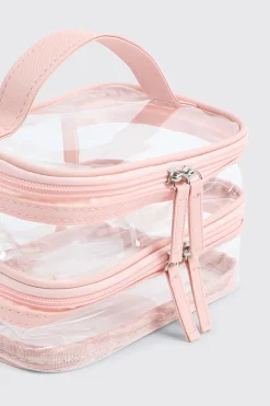 Dual Compartment Cosmetic Bag