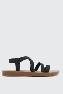 Elastic Strappy Sandals