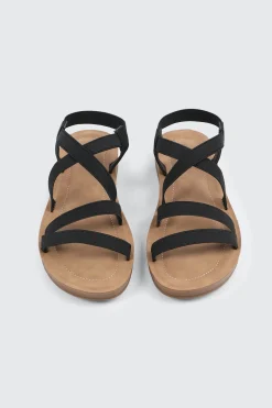 Elastic Strappy Sandals