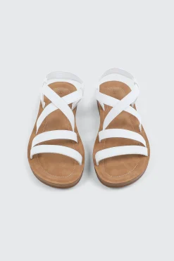 Elastic Strappy Sandals