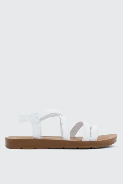 Elastic Strappy Sandals