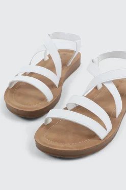 Elastic Strappy Sandals