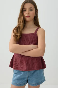 Elastic Waist Denim Shorts