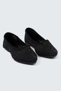 Embellished Lace Flats