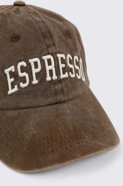 Espresso Embroidered Baseball Cap