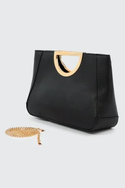 Evening Bag with Gold Handles